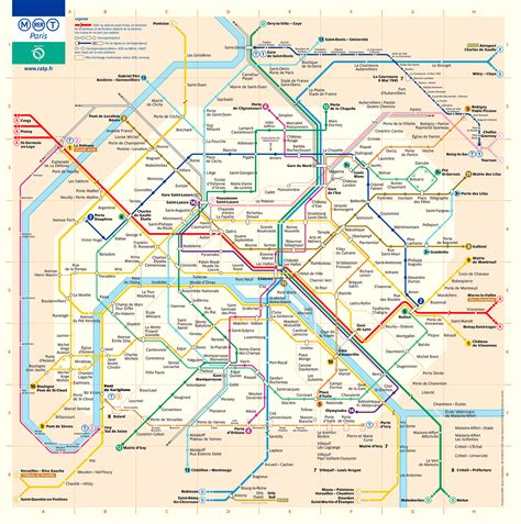 mapa metro paris